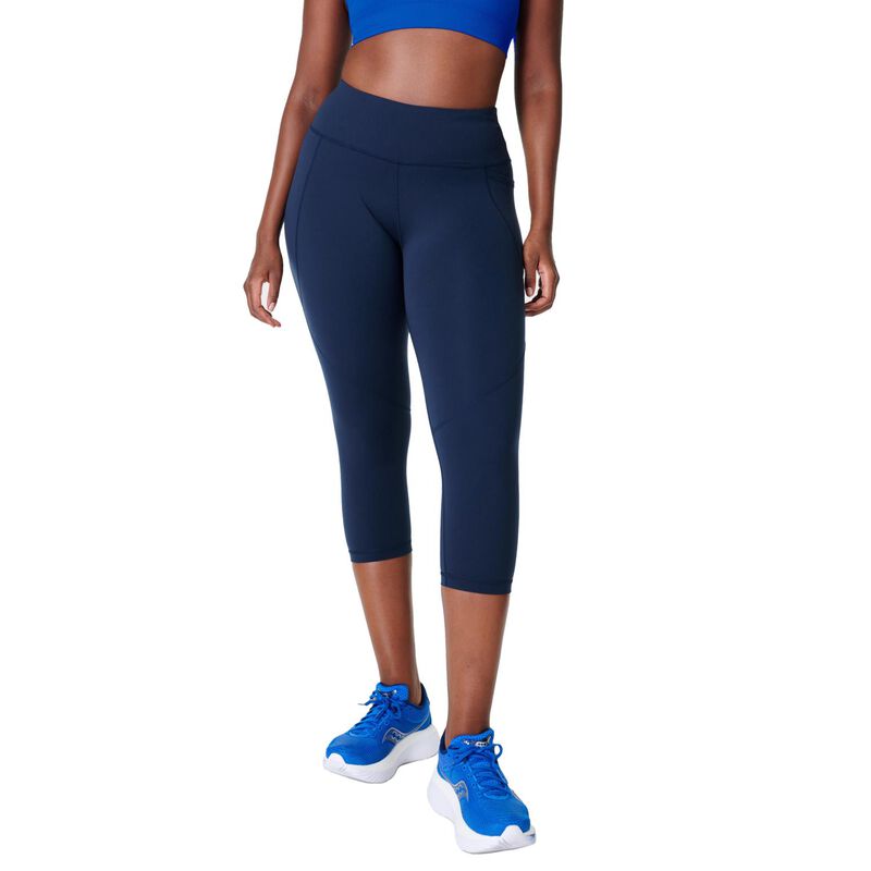 Sweaty Betty Power Cropped Workout Leggings Navy Blue image number 0